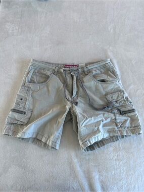UnionBay Vintage Y2K Khaki Cargo Shorts with Drawstring